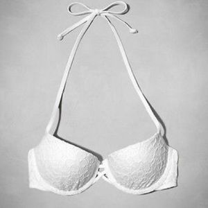 Abercrombie and Fitch White Lace Push-up Bikini